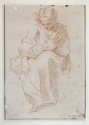 Mutter, die ihr Kind stillt