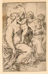 Die Heilige Familie mit Johannes dem Täufer