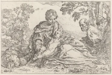 Die Rast auf der Flucht nach Ägypten