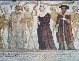 Tod mit dem König, der Königin und dem Doktor (Detail)