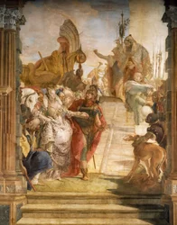 Das Treffen von Marc Anton und Kleopatra (Detail)