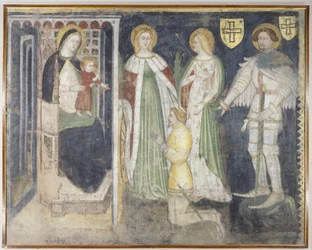 Madonna mit Kind und hl. Katharina, hl. Ursula, hl. Georg und dem Patron, Theodoric von Chur