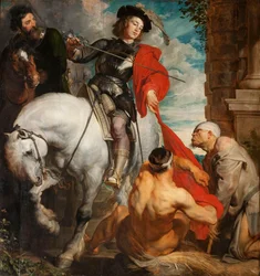 Der heilige Martin teilt seinen Mantel, 1625