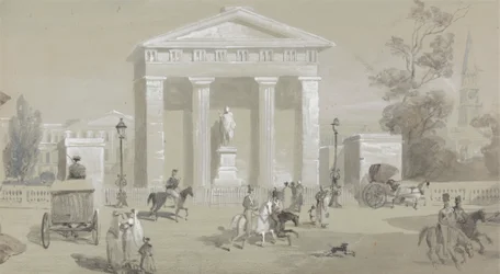 Statue des Marquis von Hastings auf dem Tank Square - Kalkutta