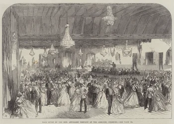 Ball der Honourable Artillery Company im Armoury, Finsbury
