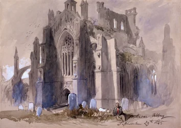 Melrose Abbey, 1845