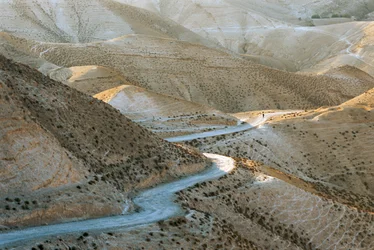 Israel, Judäa: Szene der judäischen Hügel östlich von Jerusalem