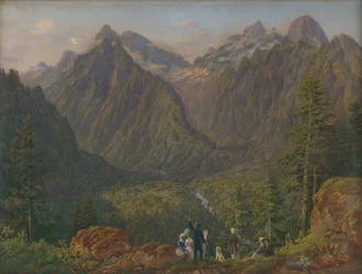 Tatra-Landschaft mit Figuren