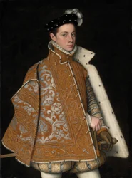 Porträt des Prinzen Alessandro Farnese (1545-1592), später Herzog von Parma und Piacenza