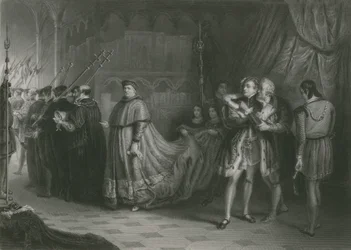 Der Streit zwischen Wolsey und Buckingham, König Heinrich VIII