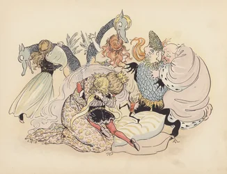 Illustration für Kleine Zwillingsdrachen von S. Rosamond Praeger