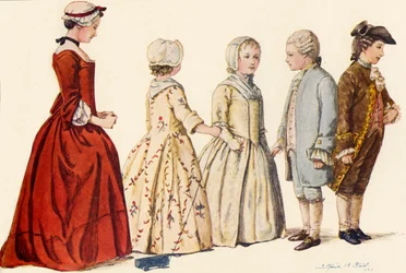 Kinderkleidung während der Regierungszeiten von Königin Anne, George I., II. und III., 1702-1790, 1903, 1937