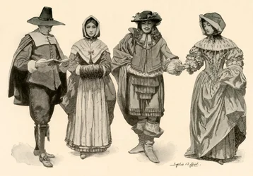 Kleidung in der Zeit von 1620-1670, 1903, 1937