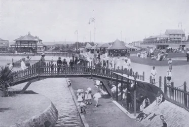 Brücke über den Kinderteich, Ocean Beach, Durban