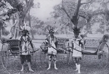 Typische Ricksha-Jungen