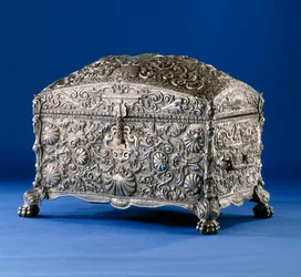 Wichtige spanische Kolonial-Silbertruhe, ca. 1800