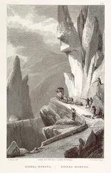 Banditen greifen eine Karawane in der Sierra Morena in Andalusien an