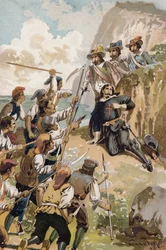 Gefallen auf der Erde, luden sie auf...