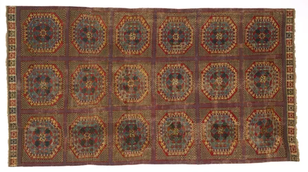 Teppich mit türkischem Muster, ca. 1450-1500