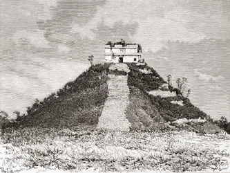 Chichen Itza, Yucatán, Mexiko: El Castillo alias der Tempel von Kukulkan oder Kukulkans Pyramide