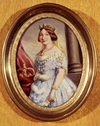 Miniaturporträt von Königin Isabella II (1830-1904)