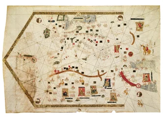 Portolankarte von Gabriel de Vallseca