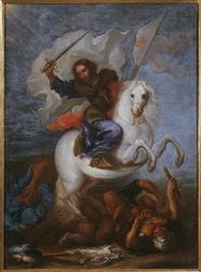 St. Jakobus der Ältere in der Schlacht von Clavijo