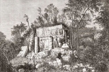 Der Ballspielplatz, Chichén Itzá, Yucatan, Mexiko