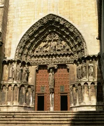 Die Portada del Sarmental, südliches Querschiff, um 1235