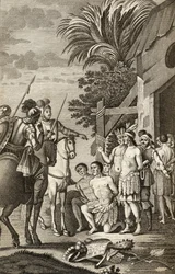 Die spanische Eroberung Chiles durch Alonso de Ercilla, aus 