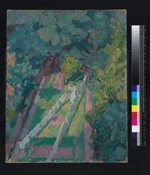 Ein Blick aus dem Fenster in der Cambrian Road 6, Richmond