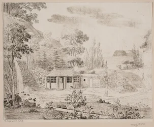 Ein Badehaus bei Liselund auf Møn