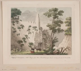 Aussicht vom Sommerspiret in den Kreidefelsen auf Møn