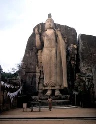 Der große Buddha von Avukana. Sri Lanka. 5. Jahrhundert