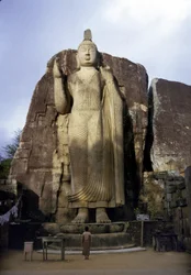 Der große Buddha von Avukana. Sri Lanka. 5. Jahrhundert