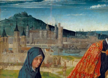 Die Pietà von Saint Germain des Pres (Saint-Germain-des-Pres). Detail (Louvre unter Karl V.)