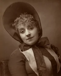 Kate Santley, amerikanisch-britische Schauspielerin, Sängerin, Komödiantin und Theatermanagerin, 1883