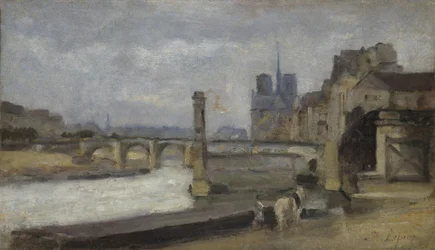 Die Pont de la Tournelle, Paris, 1862-1864