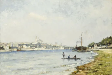 Die Seine bei Passy, um 1880