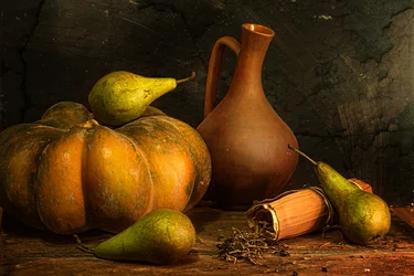 Rustikales Herbst-Stillleben