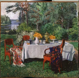 Vor der Terrasse