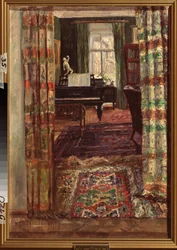 Interieur mit einem Flügel