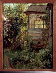 Ein Landhaus. Die Terrasse