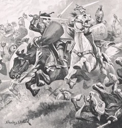 Schlacht von Shrewsbury, 21. Juli 1403, Illustration aus 