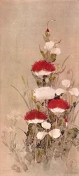 Mohnblumen, Weizen und Natane-Blumen, 17. Jahrhundert