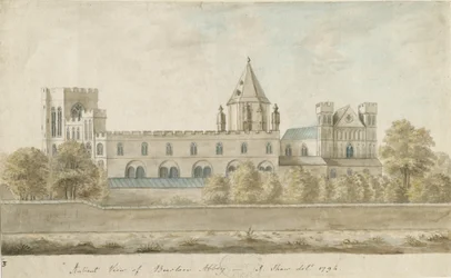 Burton-upon-Trent Abbey: Aquarell, 1794
