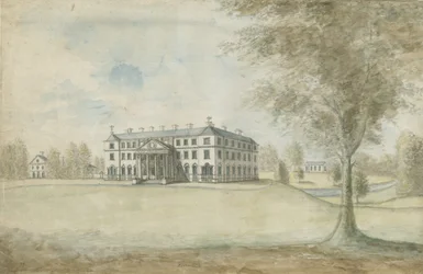 Fisherwick Hall: Aquarell, nd [1774-1802]