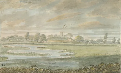 High Offley Kirche: Aquarellmalerei, undatiert [1762-1802]
