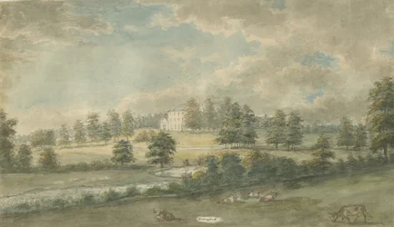 Somerford Hall: Aquarellzeichnung, undatiert [1762-1802]