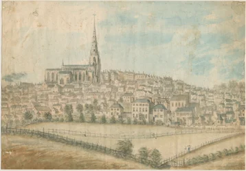 Walsall Town - Nordwestansicht: Aquarell, undatiert [ca. 1798]